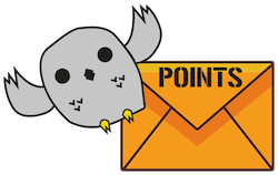 images of a letter and a bird